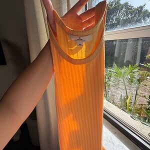 Long orange rip curl sun dress